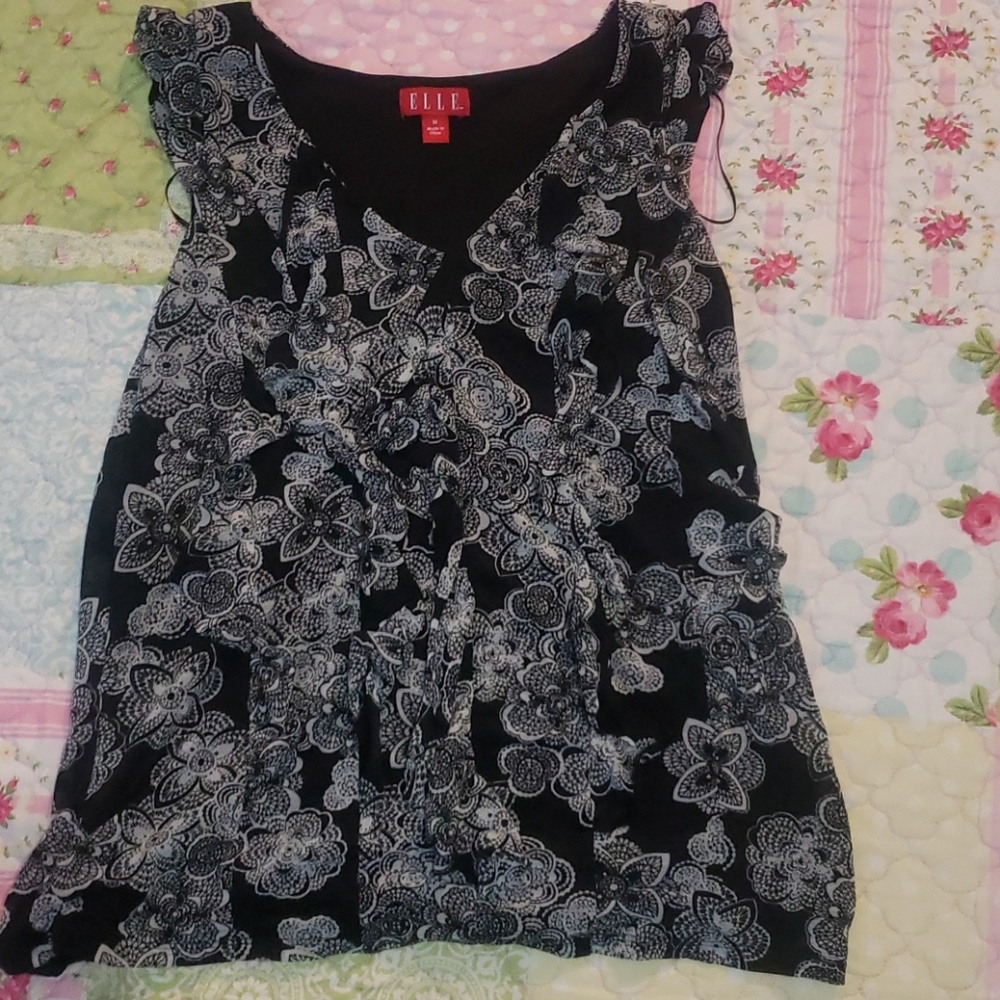 A black and white shirt